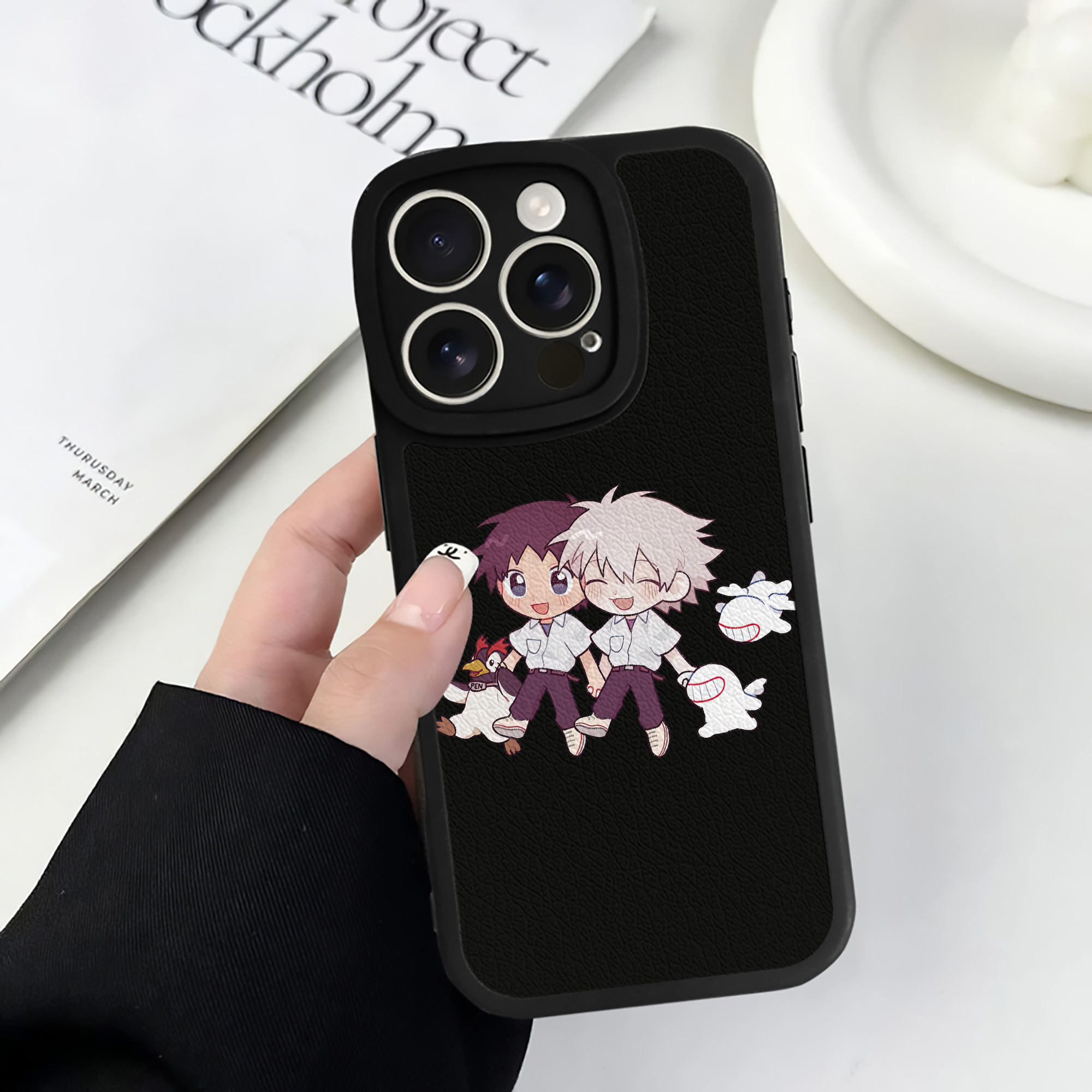 （画像用） EVA 新世紀エヴァンゲリオン 【iPhone 16シリーズ対応】シリコンスマホケース（レザー調） 材質：シリコン